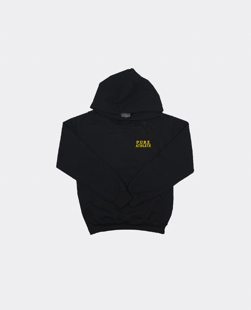 Pure black hoodie new arrivals